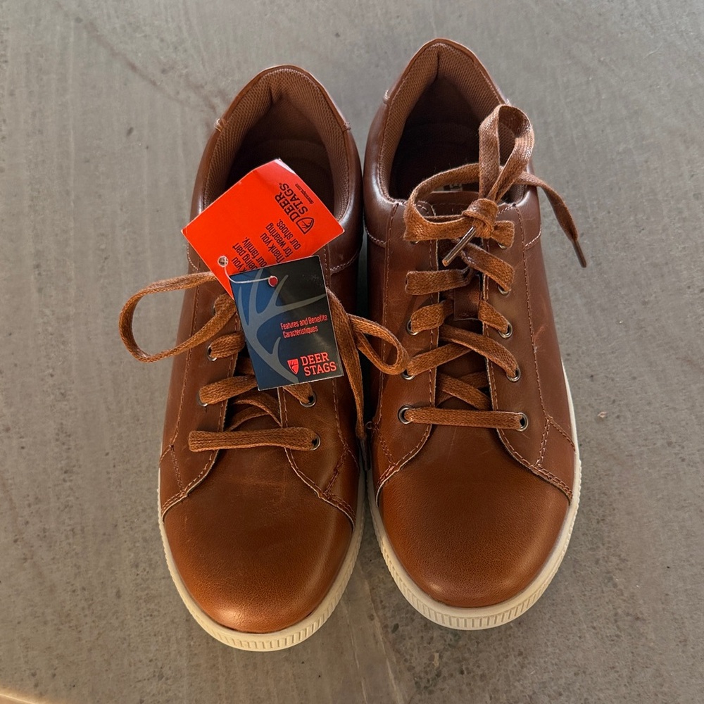 Deer Stags Boys Brown Sneakers